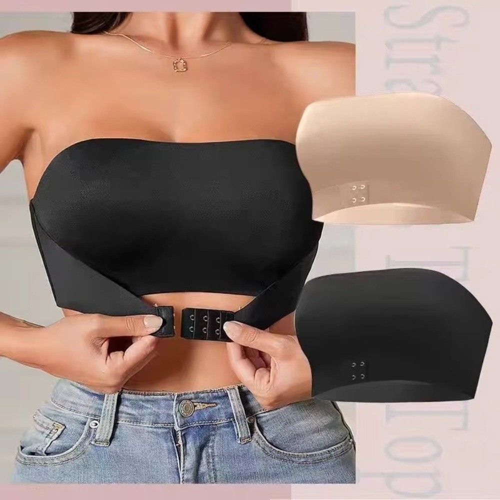 Full Coverage Bra - บราไร้สายกันลื่นแบบใหม่ เซ็กซี่ ไม่มีฟองน้ำ บราไร้ตะเข็บ ครึ่งคัพ ดันทรง