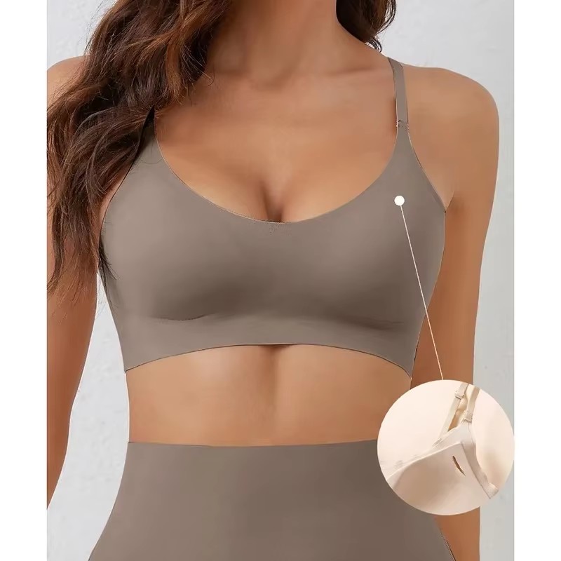 Mastectomy Bra Pocket - ชุดชั้นในไร้รอยต่อแบบนุ่มสบาย รวบรวมไม่มีแหวนเหล็ก คอลเลกชันสไตล์บราบางระบายอากาศได้ดี