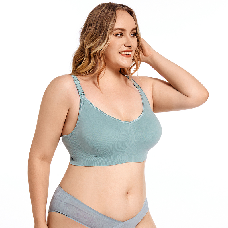 Plus ขนาดไร้สาย Maternity Bra  - Nursing Bra Clip บทวิจารณ์และราคา