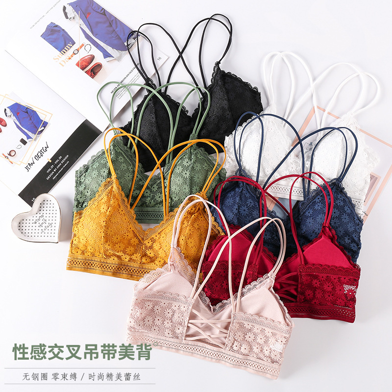 3Dชุดชั้นในเซ็กซี่Seamless Spo - Lace Bralette Set บทวิจารณ์และราคา