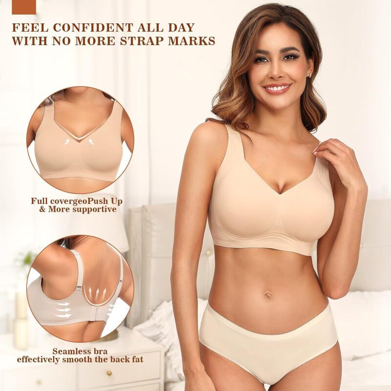 บราไร้สายแบบไร้ตะเข็บสำหรับผู้ - Full Coverage Bra บทวิจารณ์และราคา