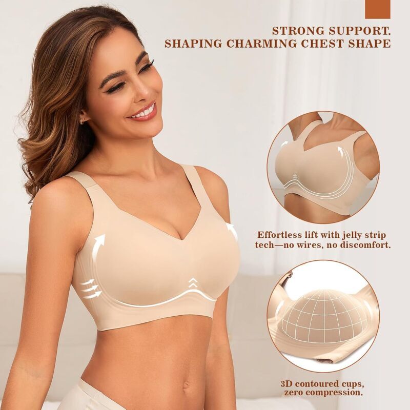 บราไร้สายแบบไร้ตะเข็บสำหรับผู้ - Full Coverage Bra บทวิจารณ์และราคา